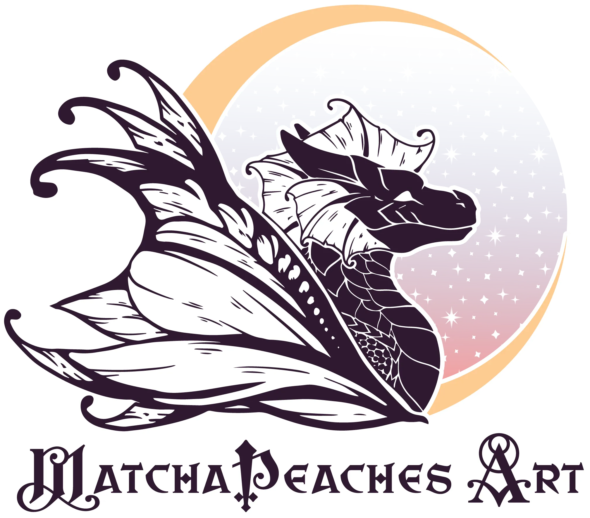 MatchaPeaches Art logo