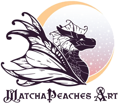MatchaPeaches Art logo