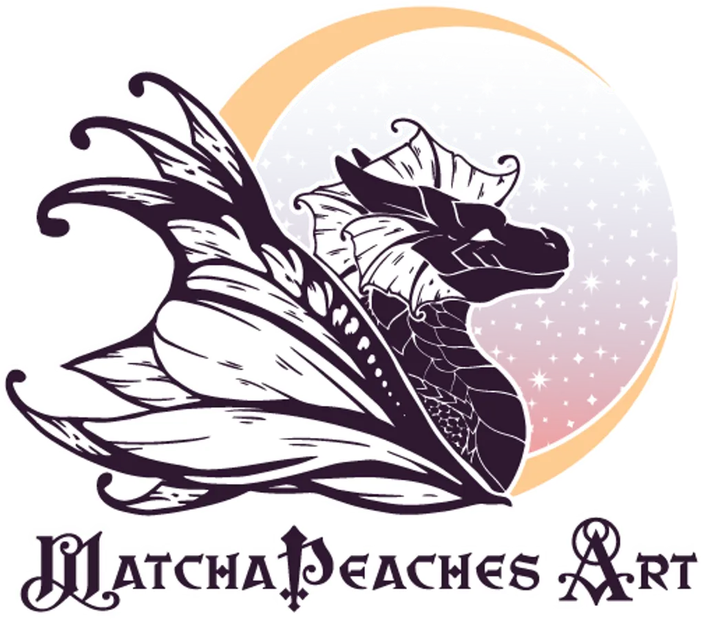 MatchaPeaches Art logo